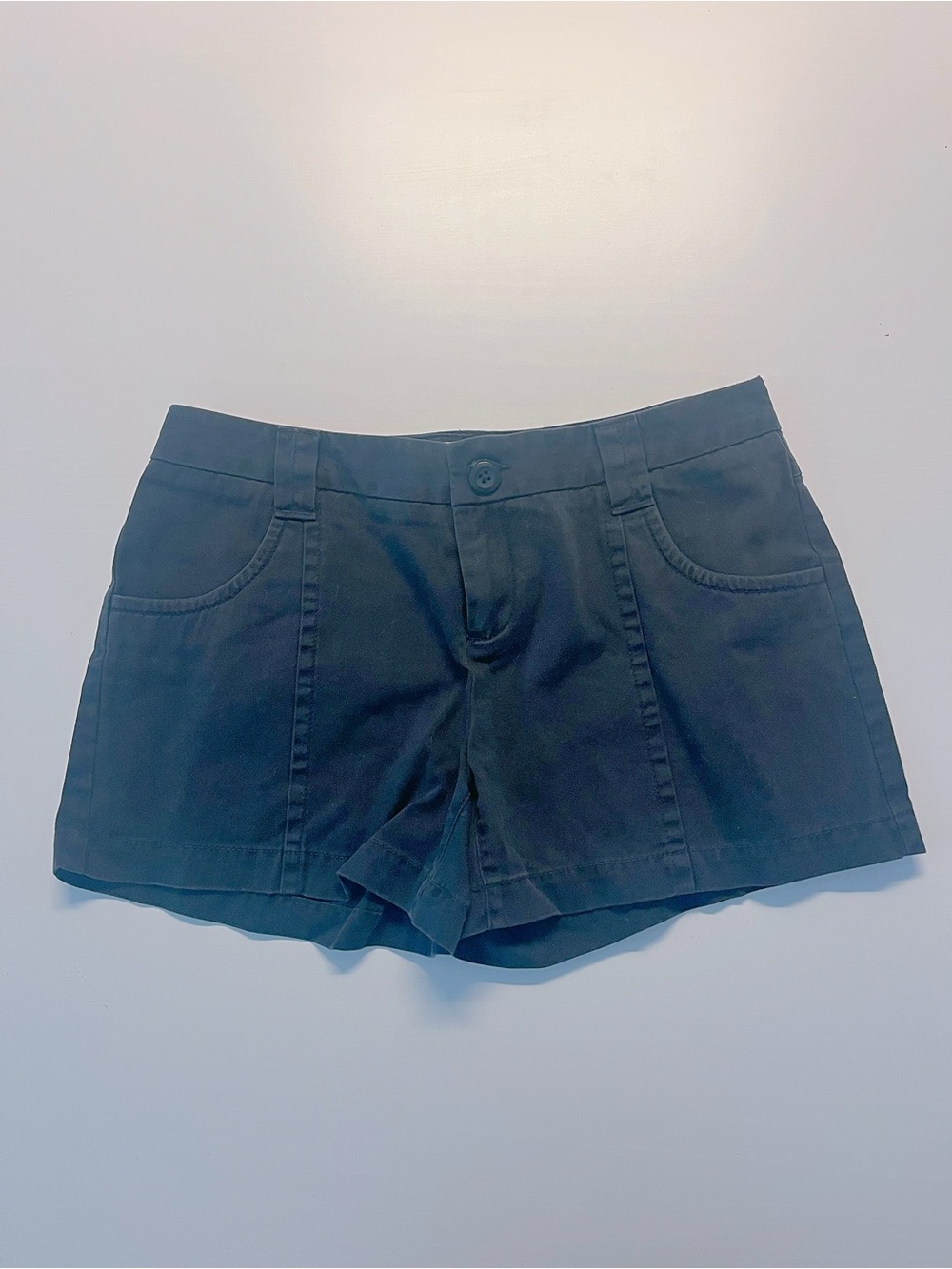 Victoria's Secret London Jean Black High-Waist Short Shorts